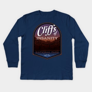 The Cliffs of Insanity Kids Long Sleeve T-Shirt